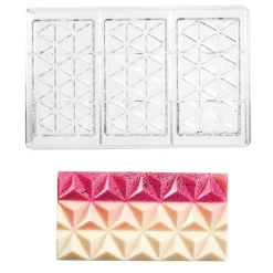Martellato Chocolademal Pyramide Tablet (3x) 13,8x7,2x1,1 cm* Tabletten En Repen Vormen