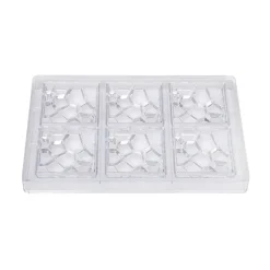 Martellato Chocolademal Stone (6x) 70x70x11mm* Figuur Mallen