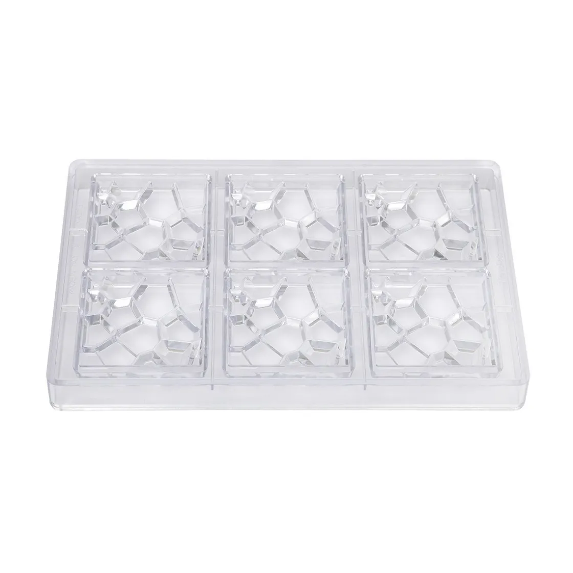 Martellato Chocolademal Stone (6x) 70x70x11mm* Figuur Mallen