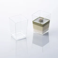 Martellato Lepelgebak cups Vierkant (120 ml) / 100 stuks* Ijs En Dessert Vormen|Banket En Dessertvormen