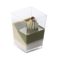 Martellato Lepelgebak cups Vierkant (175 ml) / 100 stuks* Ijs En Dessert Vormen|Banket En Dessertvormen