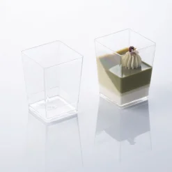 Martellato Lepelgebak cups Vierkant (175 ml) / 100 stuks* Ijs En Dessert Vormen|Banket En Dessertvormen