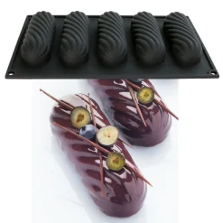 Martellato Siliconen Vorm Eclair Twist 120x40mm (5) 29x17cm* Ijs En Dessert Vormen|Bakvormen Siliconen