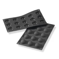 Martellato Siliconen Vorm Halve Bol Ø45x22,5mm (15) 29x17cm* Ijs En Dessert Vormen|Bakvormen Siliconen