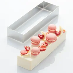 Martellato Taartring RVS Rechthoek 81x272x40mm* Dessertringen|Rechthoekige Bakvormen