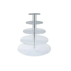 Martellato Taartstandaard Plexiglas 5 etages* Complete Standaarden