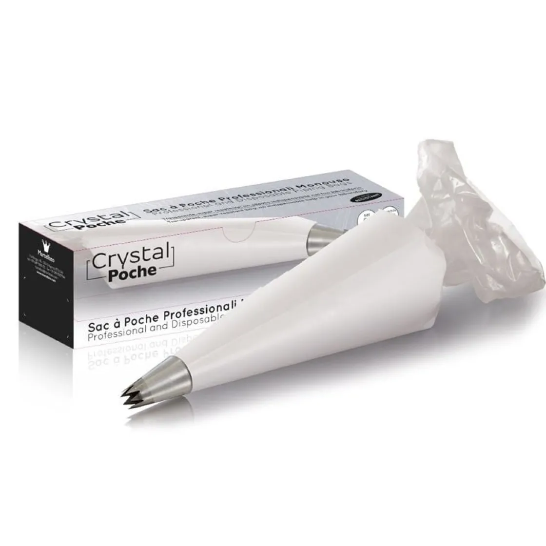 Martellato Wegwerp Spuitzak 30cm Transparant 100 stuks* Spuitzakken