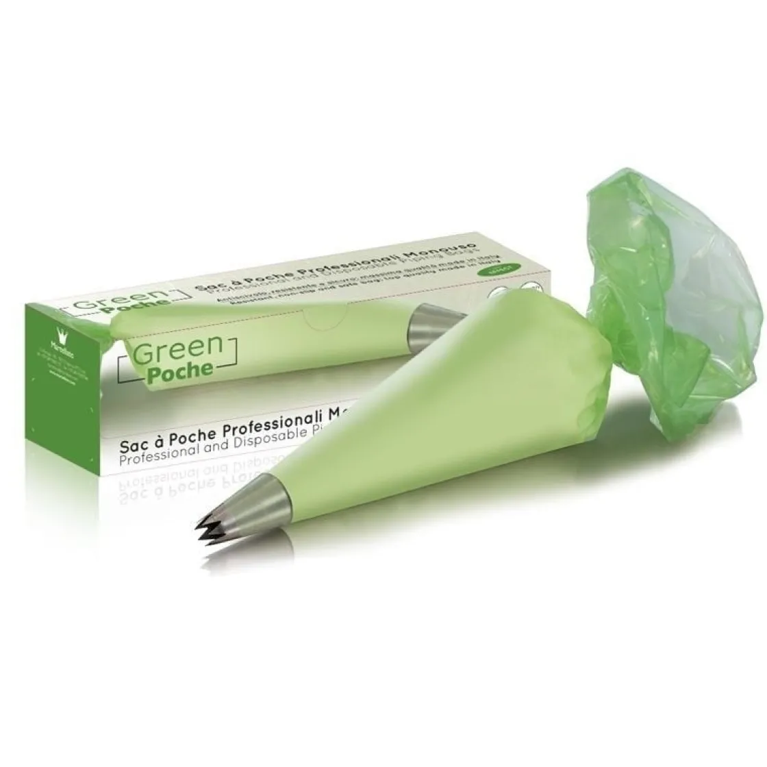 Martellato Wegwerp Spuitzak 30cm Groen 100 stuks* Spuitzakken