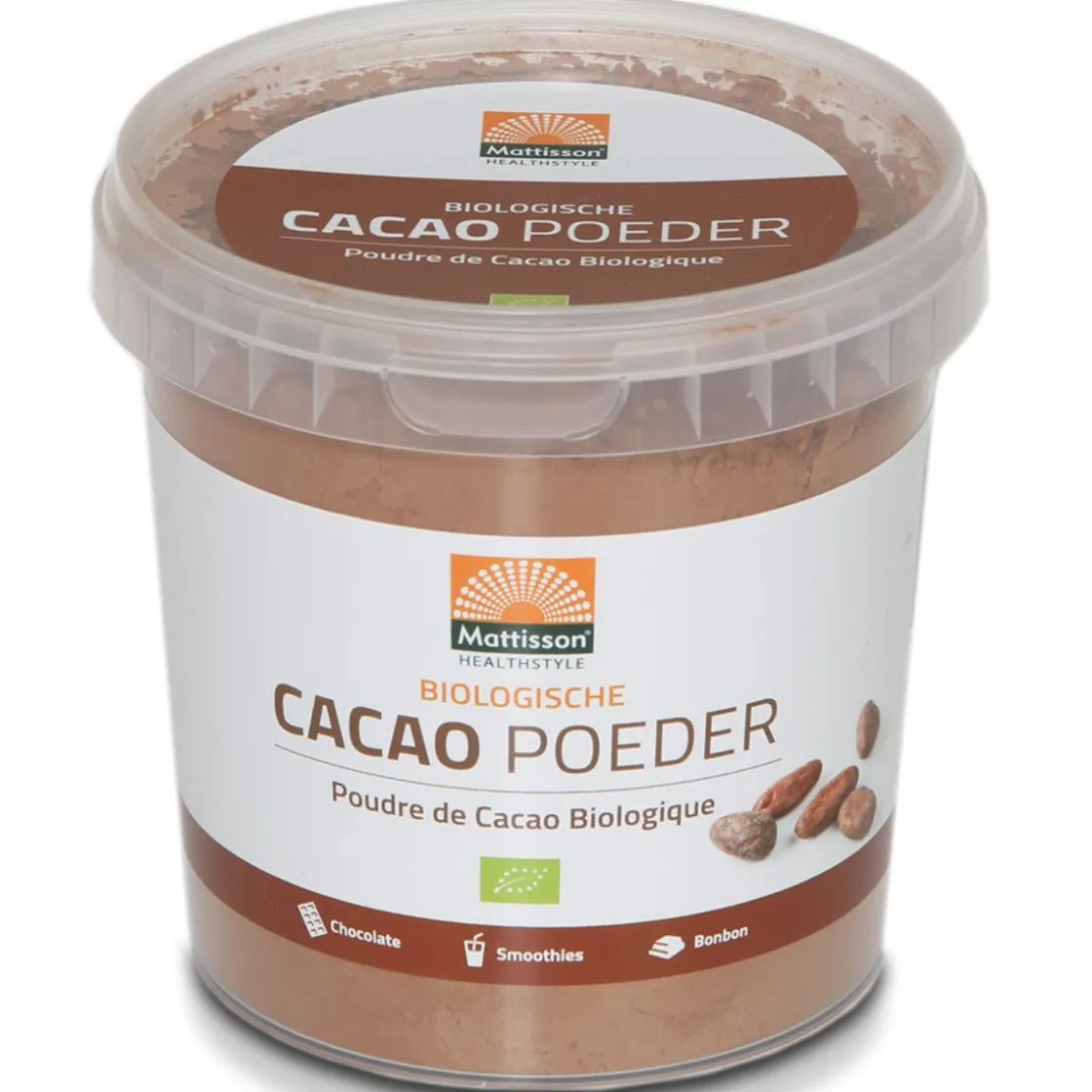 Mattisson Cacao Poeder Biologisch 300g* Cacaoproducten