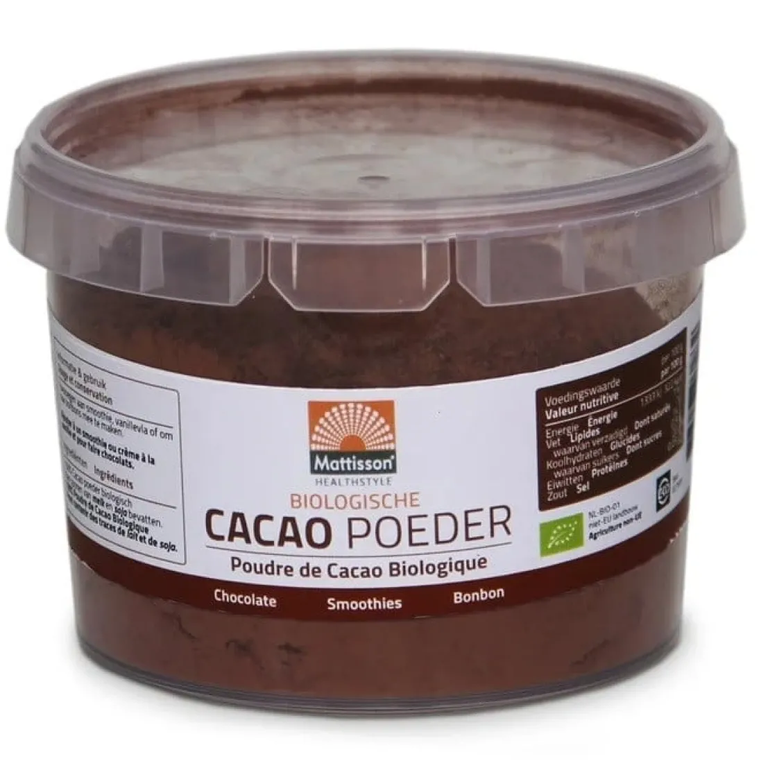 Mattisson Cacaopoeder Biologisch 100g* Cacaoproducten