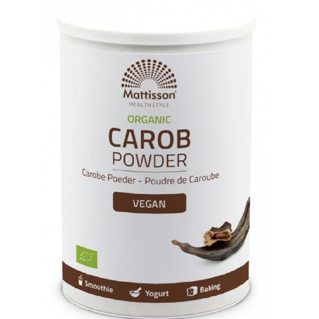 Mattisson Carobe Poeder Biologisch 400g* Cacaoproducten