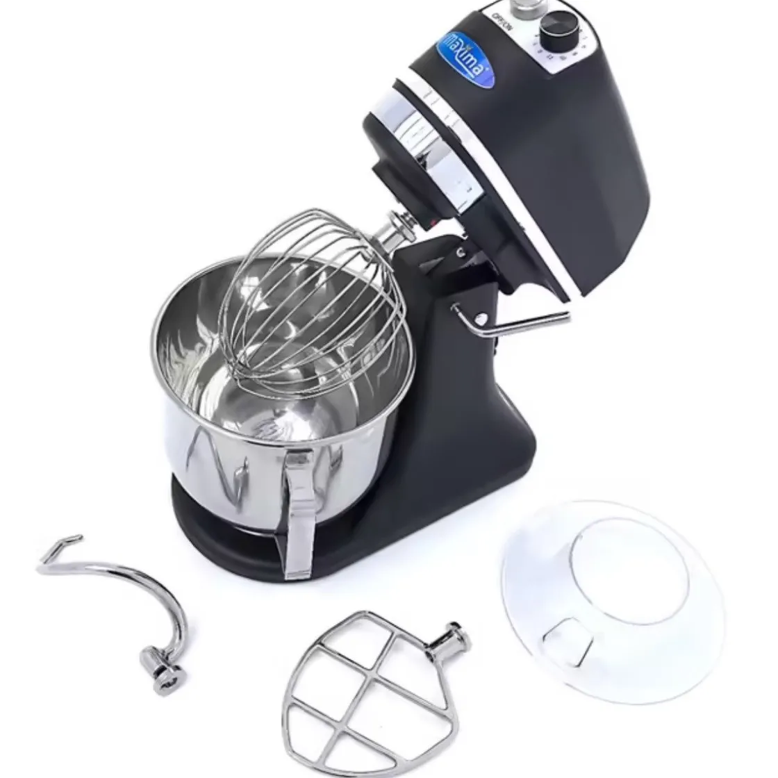 Maxima Planeetmenger MPM 7L Zwart Mat Professioneel* Mixers En Blenders