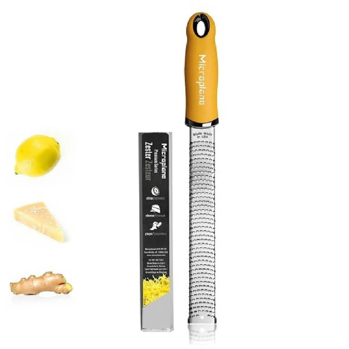 Microplane Rasp Zester Mosterd Geel* Schillen En Raspen