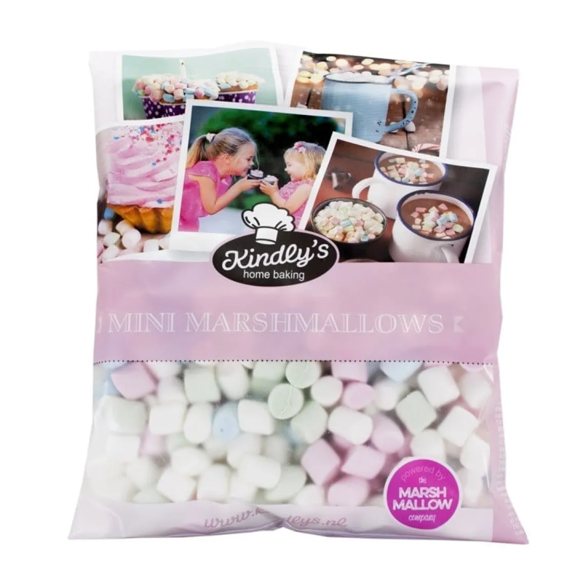 Marshmallow Company Mini Marshmallow Pastel Mix 150 gr.* Ijsdips|Eetbare Strooisels
