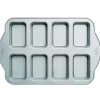 Decora Mini Plumcake Bakvorm 9,5x6,3cm 8st.* Rechthoekige Bakvormen