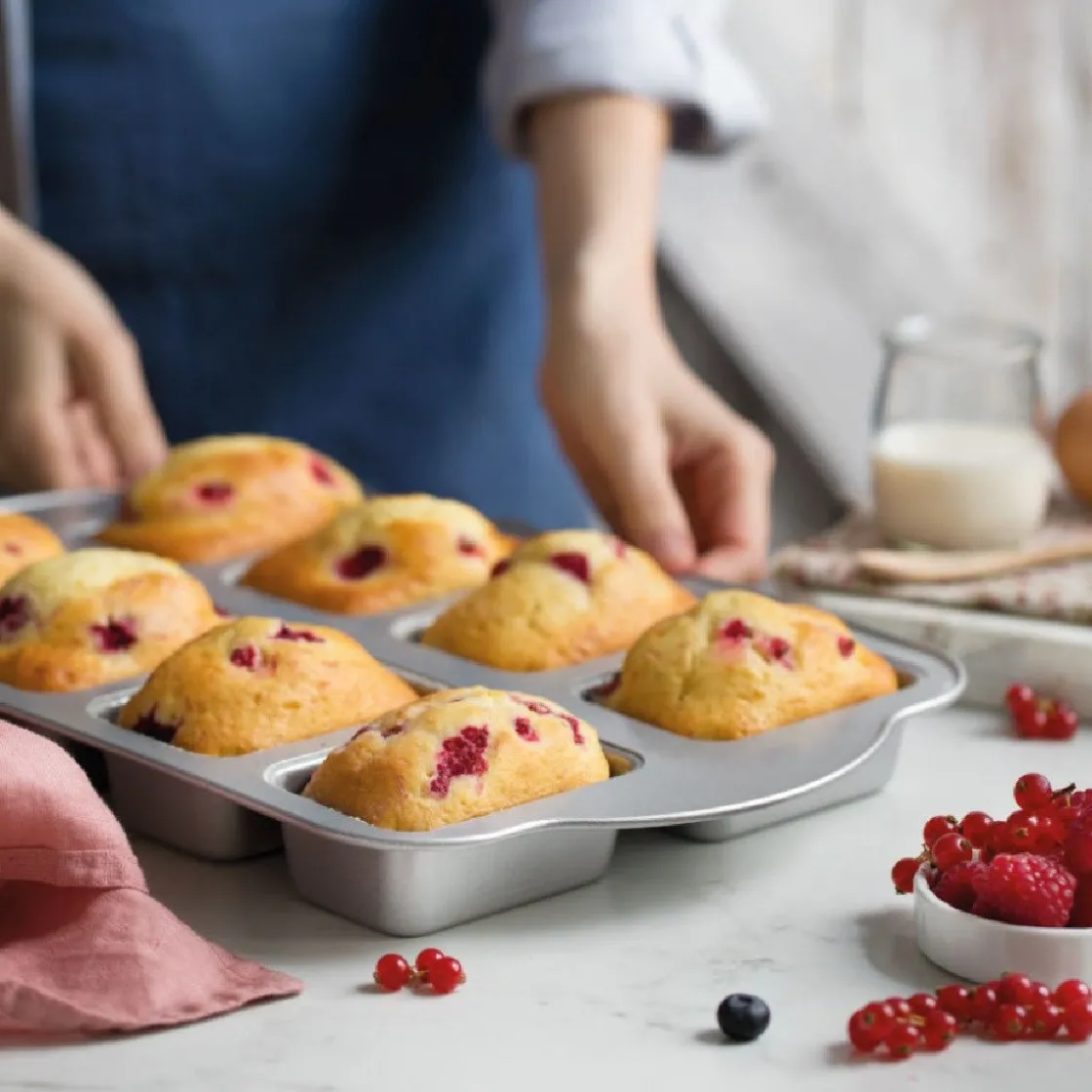 Decora Mini Plumcake Bakvorm 9,5x6,3cm 8st.* Rechthoekige Bakvormen