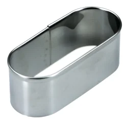 Overig Mini Sloffenring RVS 11cm*** Ovale Bakvormen