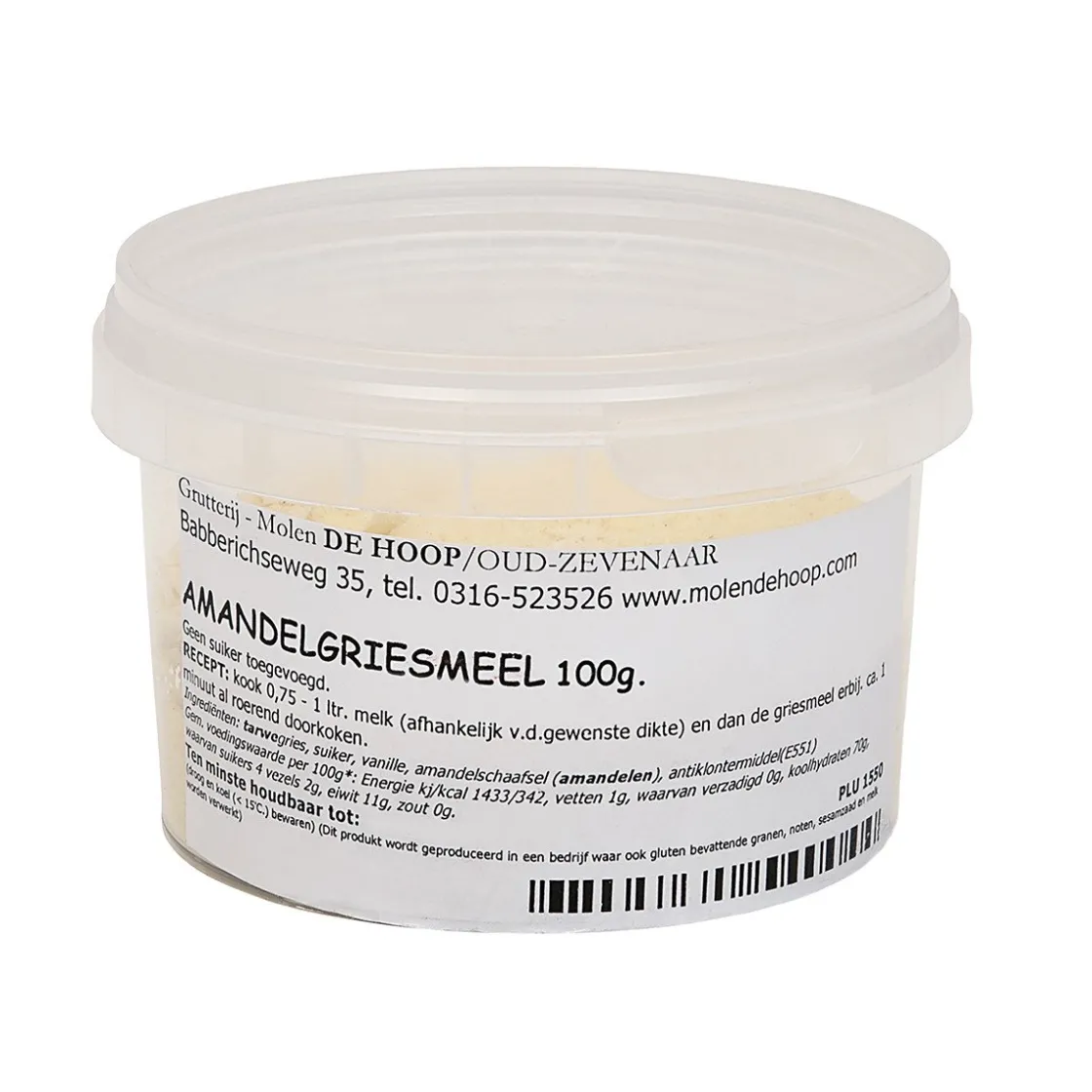 Molen de Hoop Amandelgriesmeel 100 gr.* Dessertmixen|Roompoeders