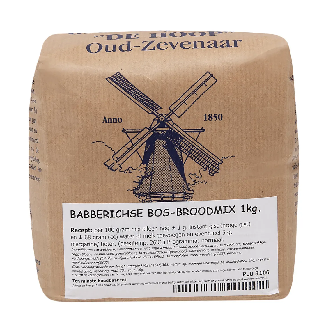 Molen de Hoop Babberichse Bos Broodmix 1kg* Broodmixen|Bekijk Alle Mixen