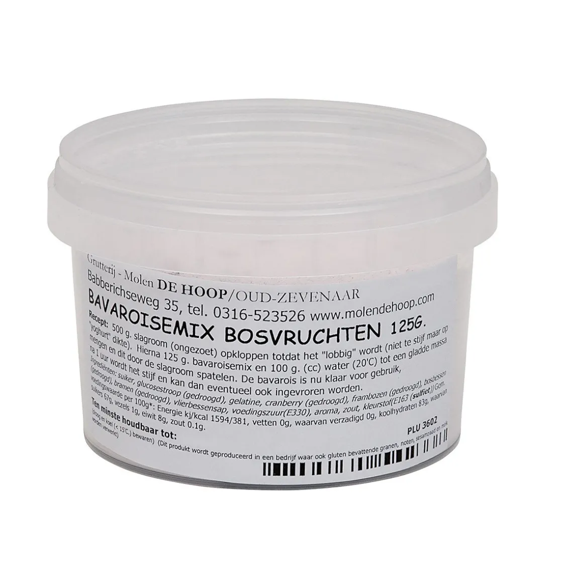 Molen de Hoop Bavarois Bosvruchten 125gr* Dessertmixen|Bavarois