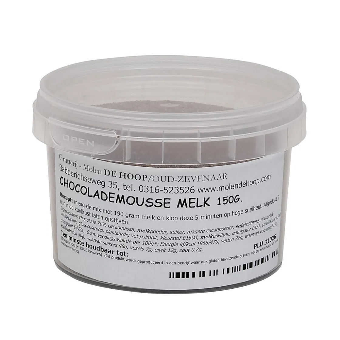 Molen de Hoop Bavarois Chocolademousse Melk 150gr* Dessertmixen|Mousse
