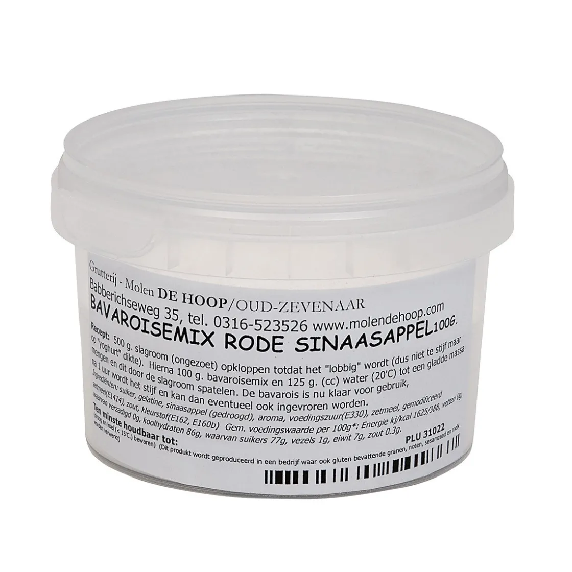 Molen de Hoop Bavarois Rode Sinaasappel 100gr* Dessertmixen|Bavarois