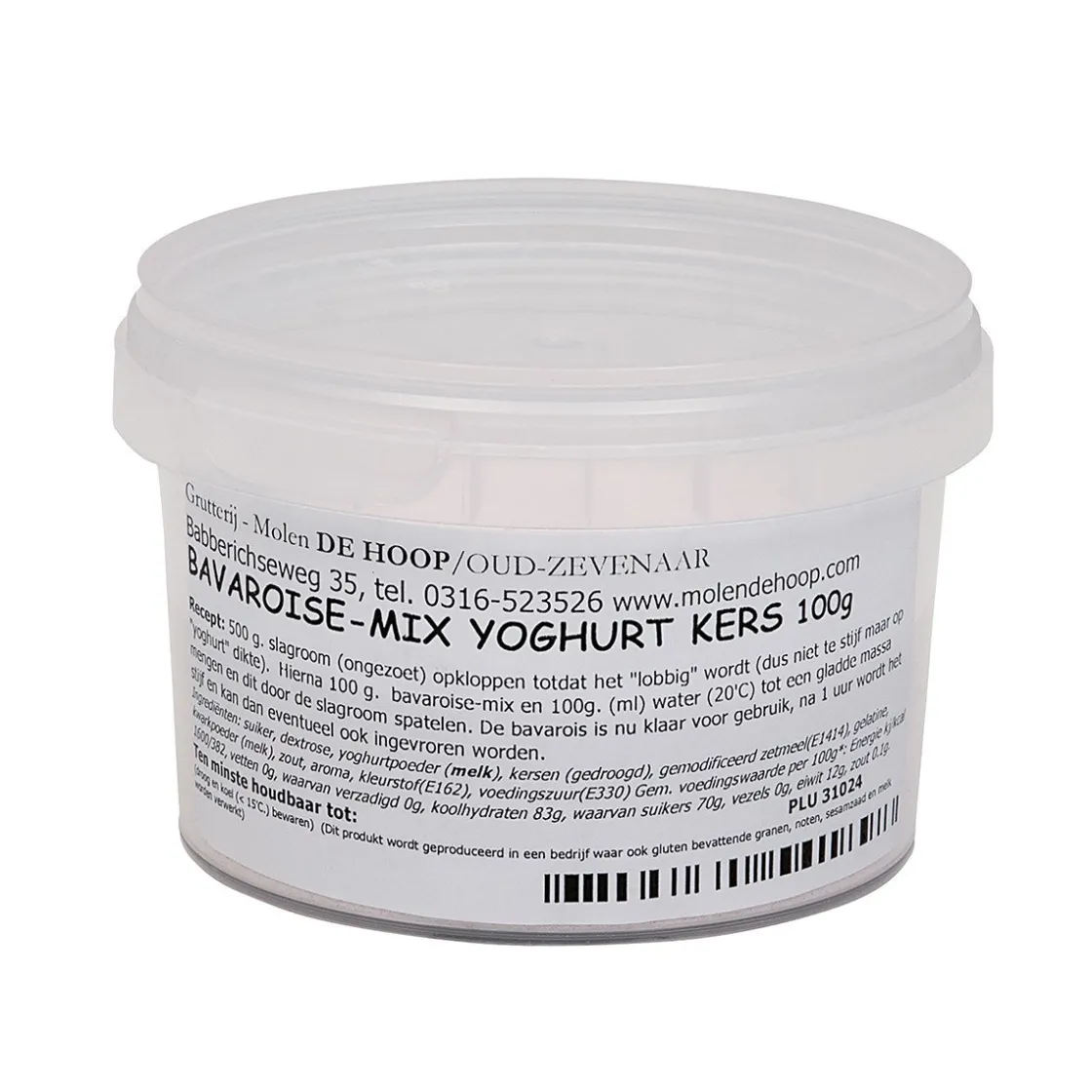 Molen de Hoop Bavarois Yoghurt Kersen 100gr* Dessertmixen|Bavarois