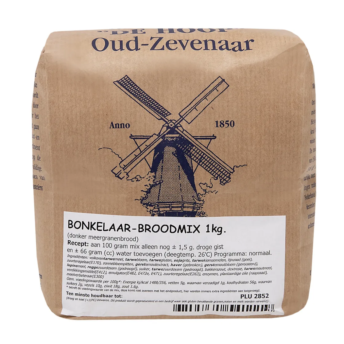 Molen de Hoop Bonkelaar Broodmix 1kg* Broodmixen|Bekijk Alle Mixen