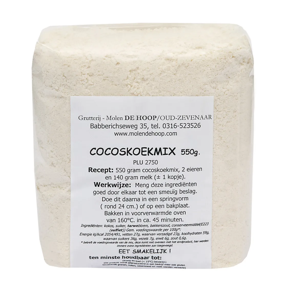 Molen de Hoop Cocoskoekmix 550gr* Koekmixen|Bekijk Alle Mixen