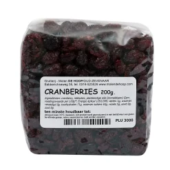 Molen de Hoop Cranberry's 200gr* Zaden, Granen, Noten En Vruchten