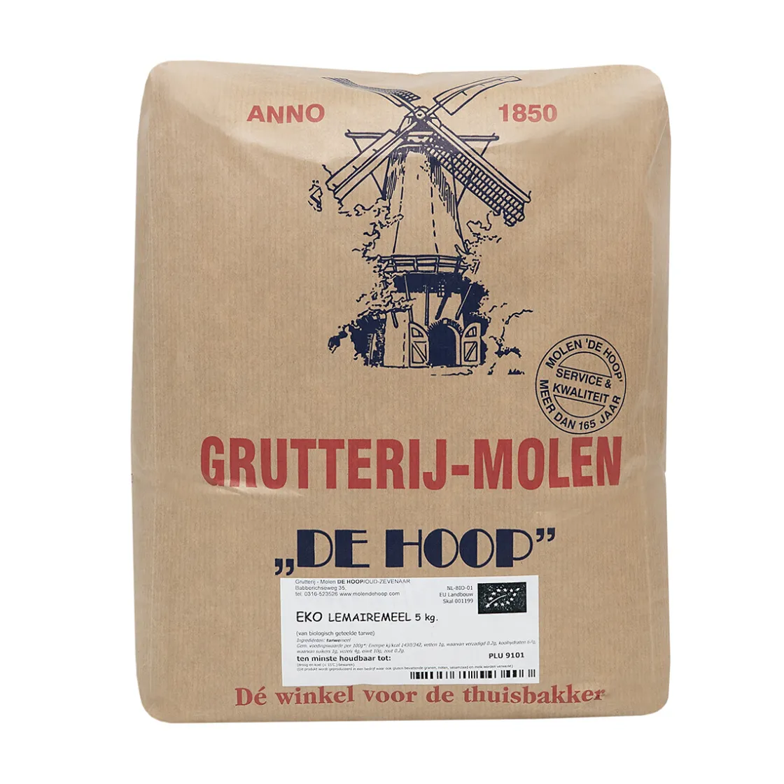Molen de Hoop EKO Lemairemeel 5kg* Bloem En Meel
