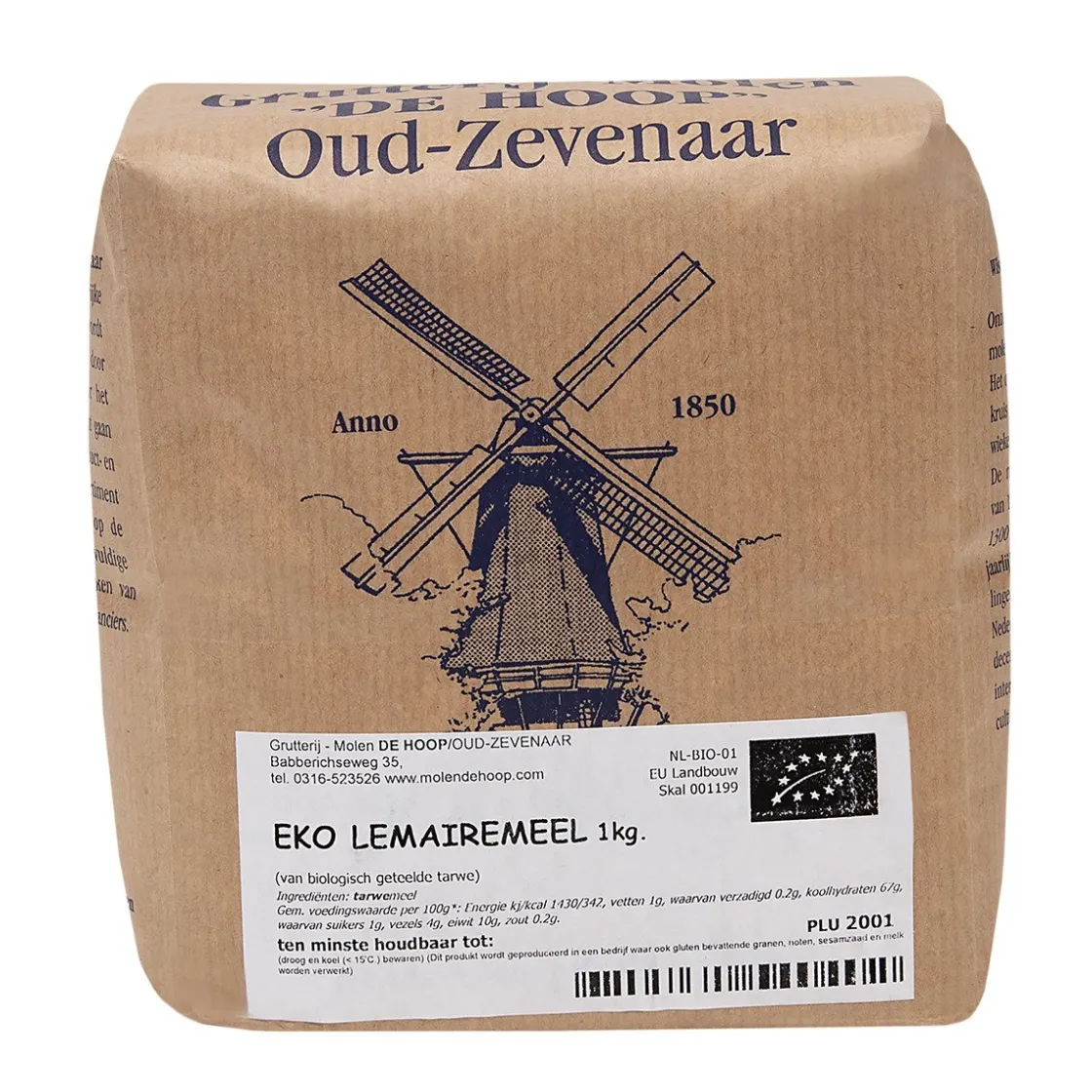 Molen de Hoop EKO Lemairemeel 1kg* Bloem En Meel