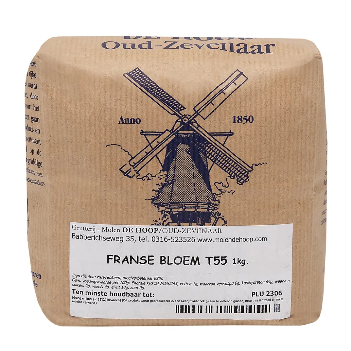 Molen de Hoop Franse Tarwebloem T55 1kg* Bloem En Meel