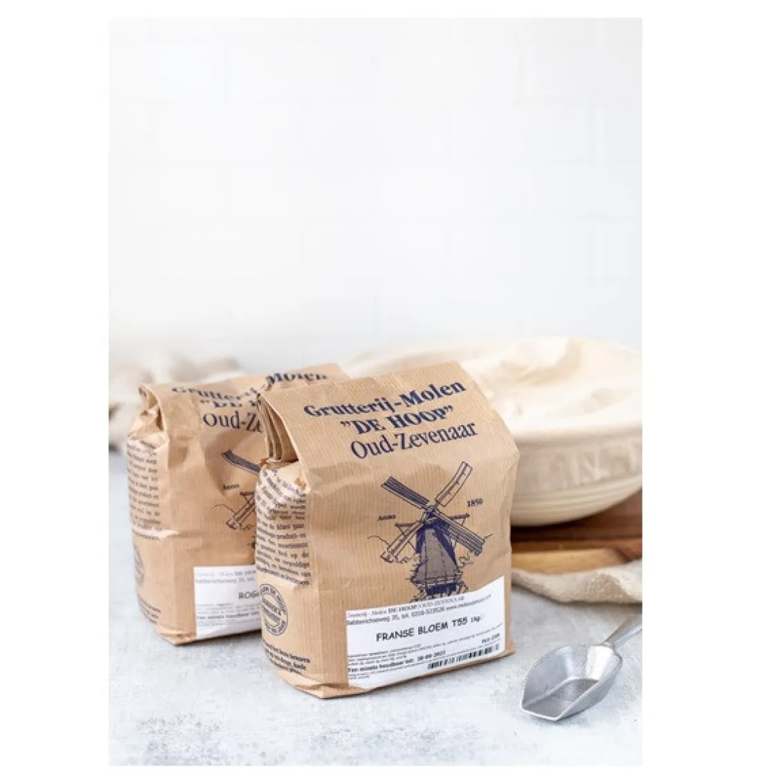 Molen de Hoop Franse Tarwebloem T55 1kg* Bloem En Meel