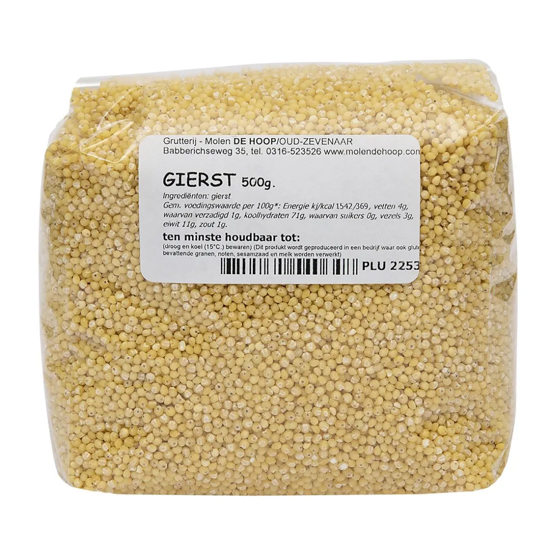 Molen de Hoop Gierst 500gr* Zaden, Granen, Noten En Vruchten