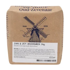 Molen de Hoop Jan & Jet Broodmix 1kg (geen gist nodig)* Broodmixen|Bekijk Alle Mixen