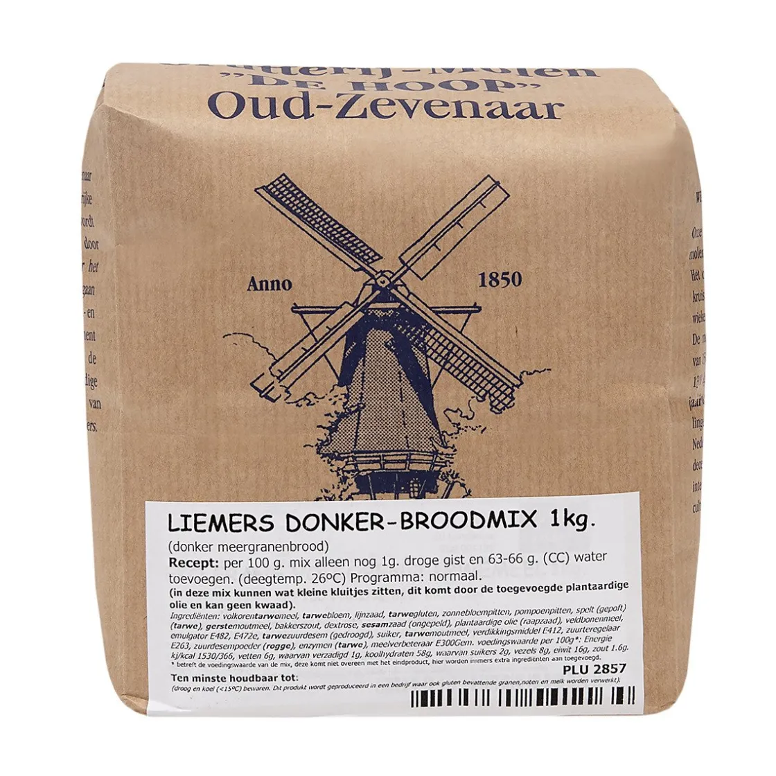 Molen de Hoop Liemers Donker Broodmix 1kg* Broodmixen|Bekijk Alle Mixen