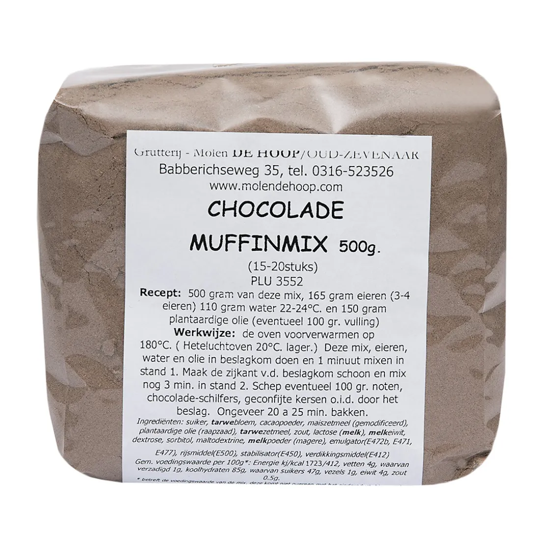 Molen de Hoop Muffin-mix Chocolade 500gr* Banketmixen|Bekijk Alle Mixen