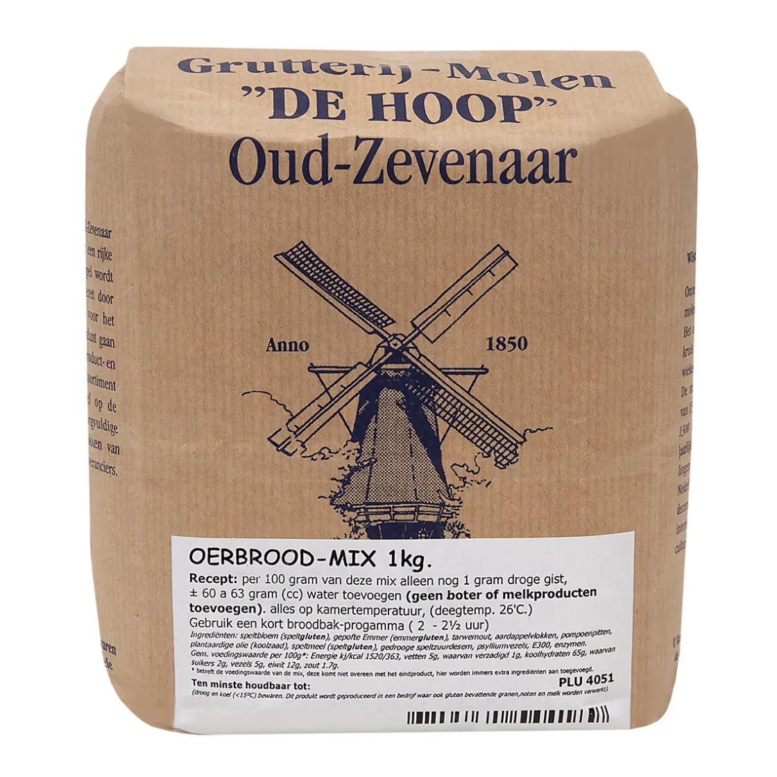 Molen de Hoop Oerbroodmix 1kg* Broodmixen|Bekijk Alle Mixen