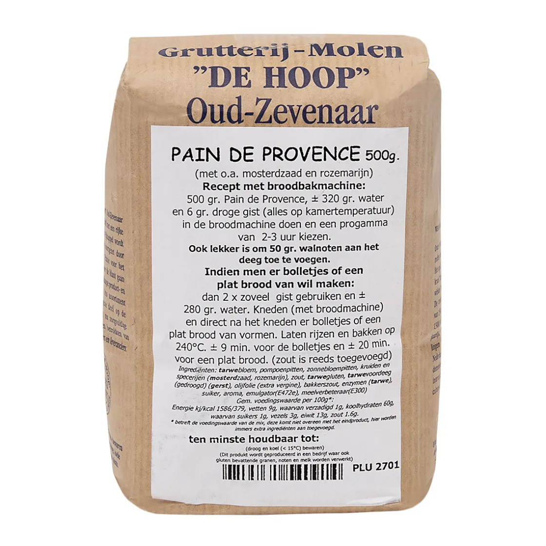 Molen de Hoop Pain de Provence 500gr* Broodmixen|Bekijk Alle Mixen