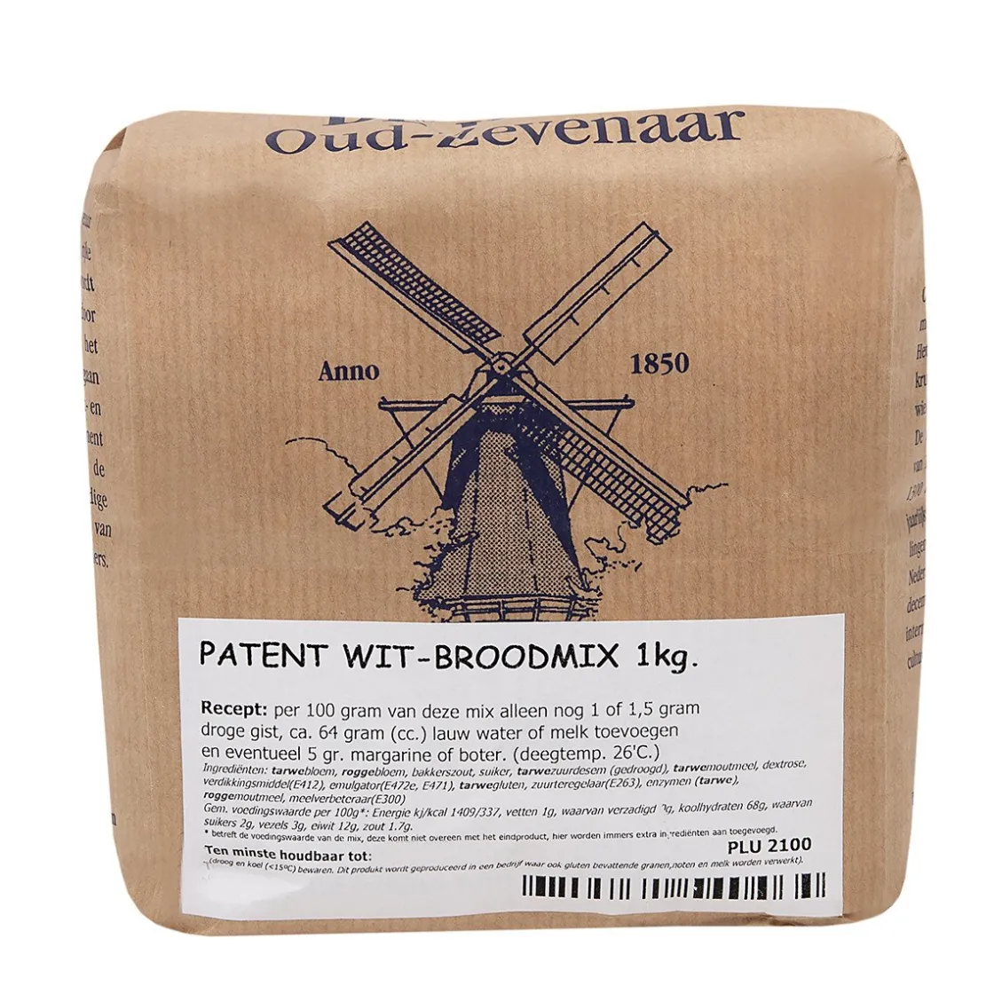 Molen de Hoop Patent Wit-broodmix 1kg* Broodmixen|Bekijk Alle Mixen