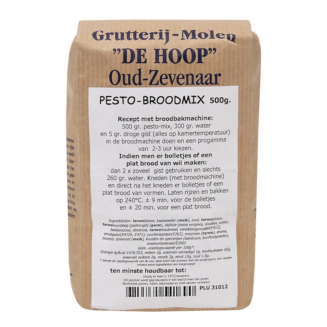 Molen de Hoop Pesto Broodmix 500gr* Broodmixen|Bekijk Alle Mixen