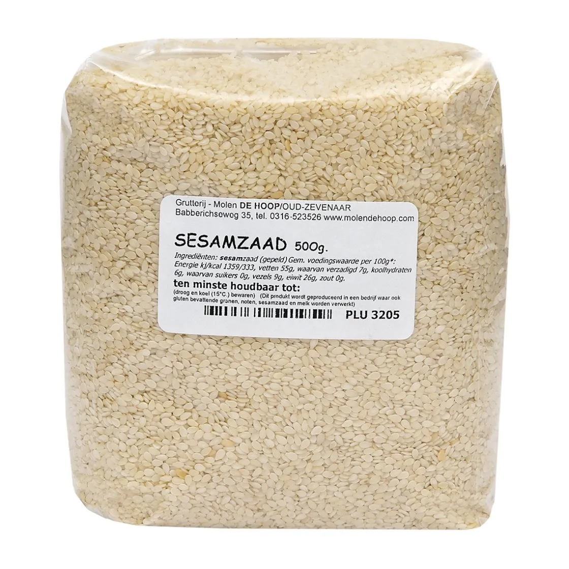 Molen de Hoop Sesamzaad gepeld 500gr* Zaden, Granen, Noten En Vruchten