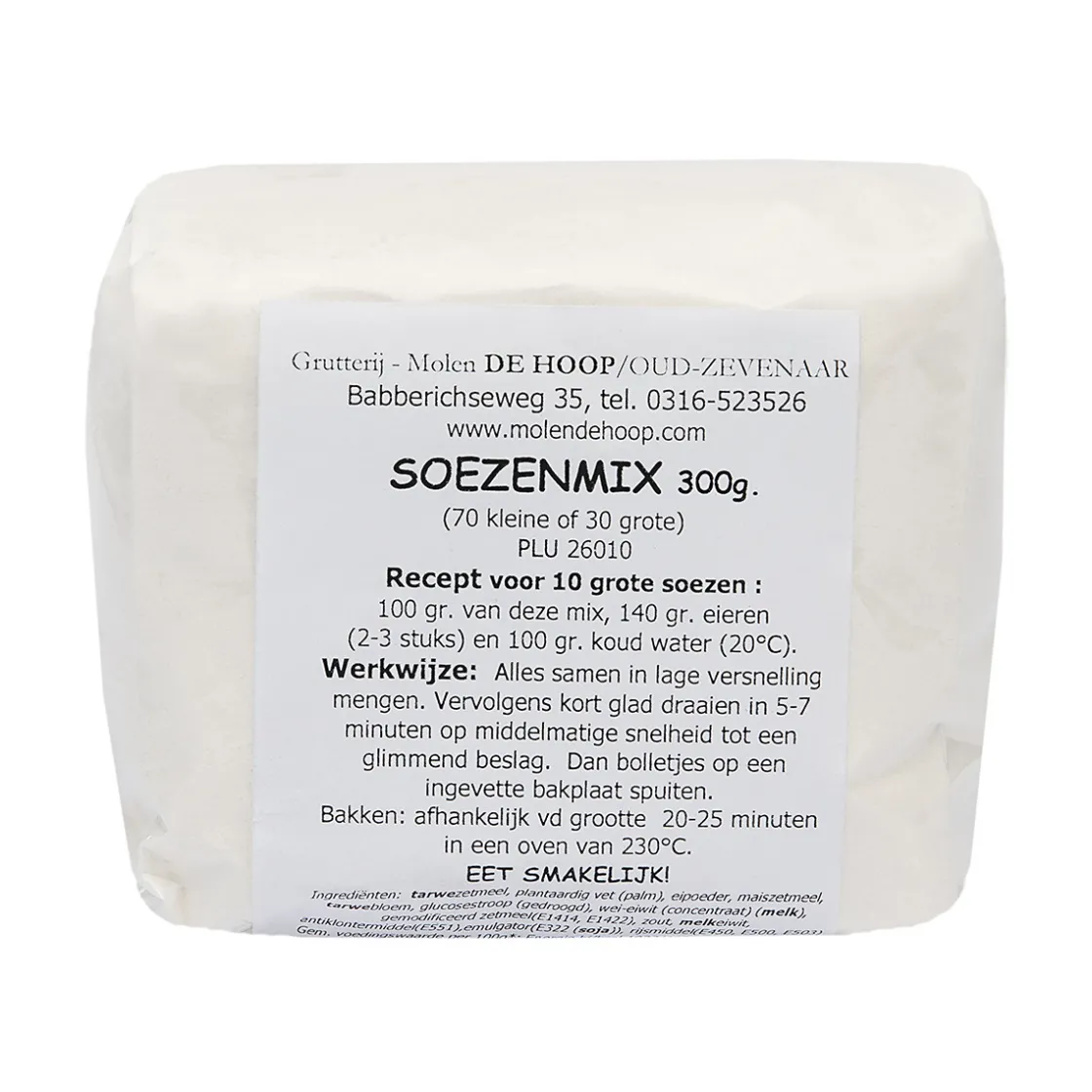 Molen de Hoop Soezenmix 300gr* Bekijk Alle Mixen|Banketmixen