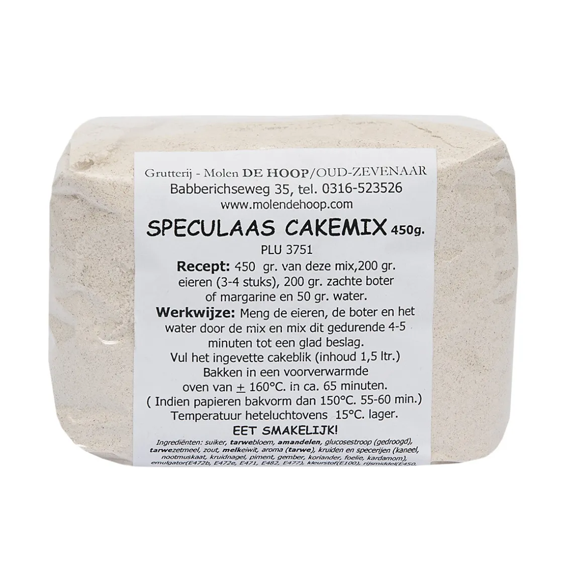 Molen de Hoop Speculaas Cakemix 450gr* Banketmixen|Bekijk Alle Mixen