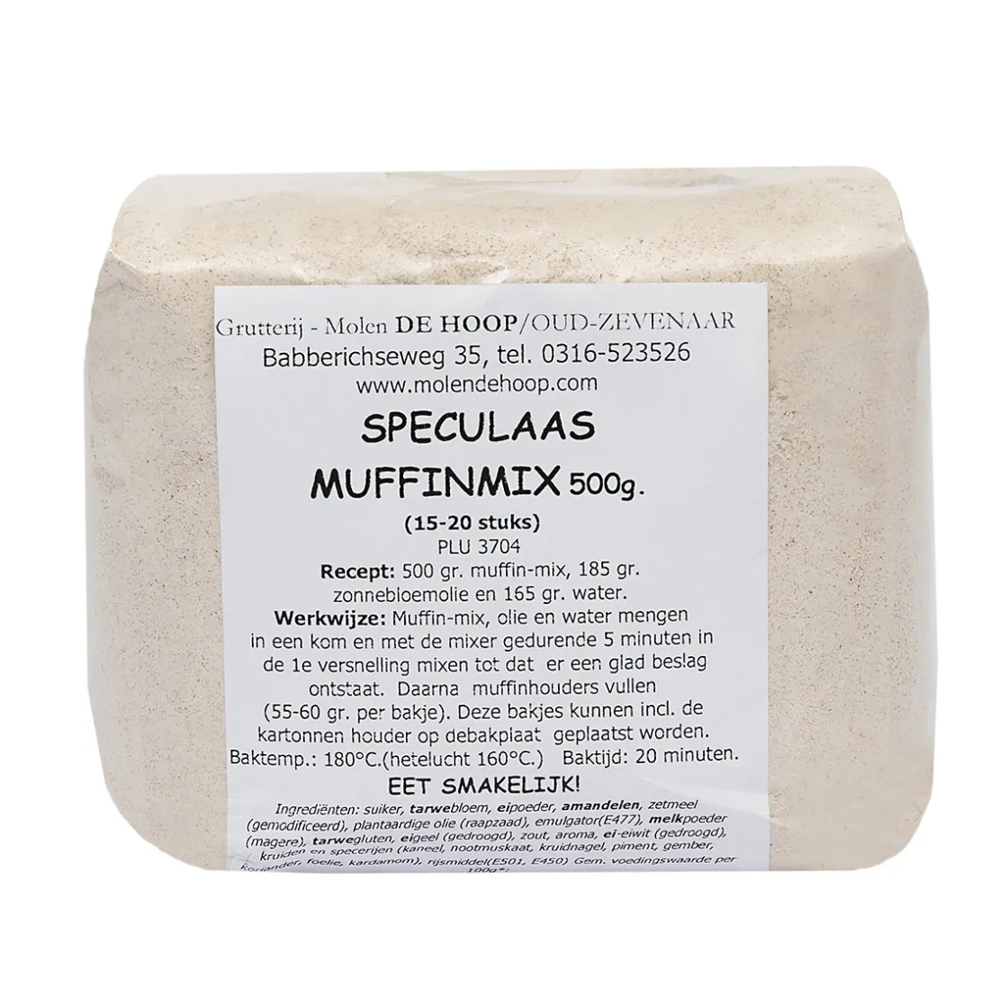 Molen de Hoop Speculaas Muffinmix 500gr* Banketmixen|Bekijk Alle Mixen