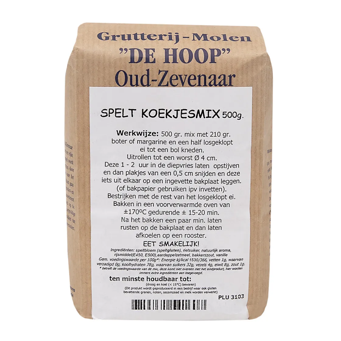 Molen de Hoop Spelt Koekjesmix 500g* Koekmixen|Bekijk Alle Mixen