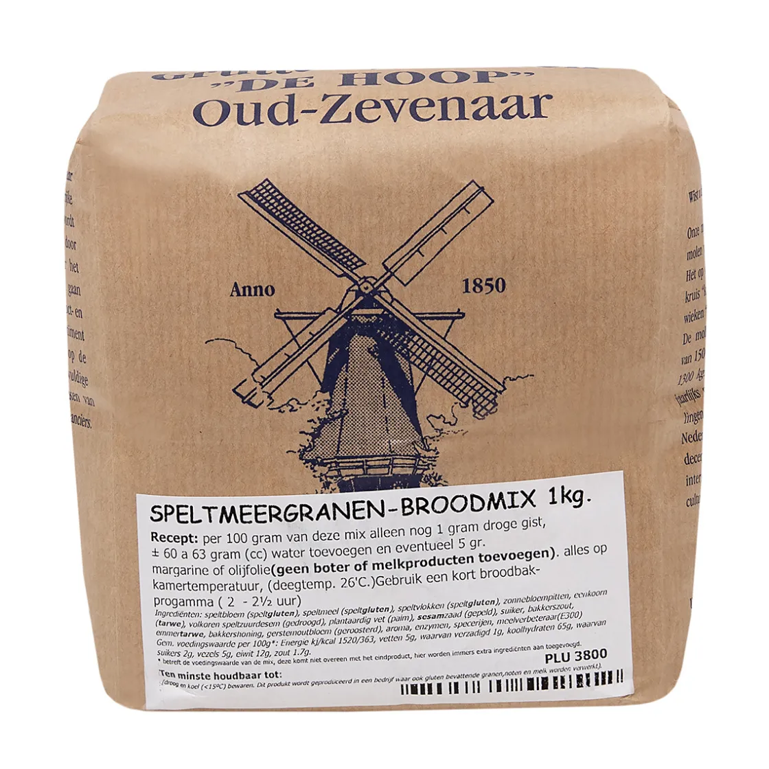 Molen de Hoop Speltmeergranenbroodmix 1kg* Broodmixen|Bekijk Alle Mixen