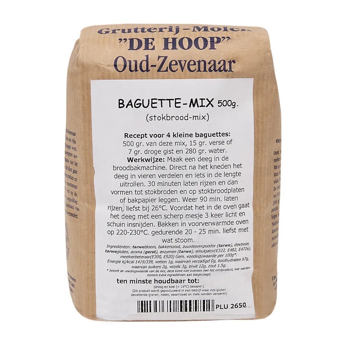 Molen de Hoop Stokbroodmix baquette 500gr* Broodmixen|Bekijk Alle Mixen