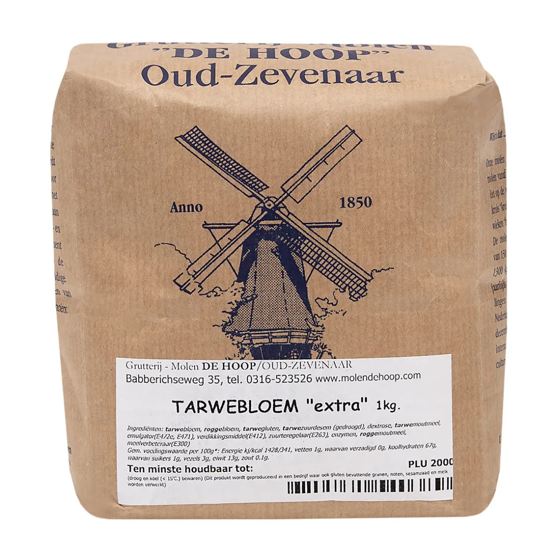 Molen de Hoop Tarwebloem Extra 1kg* Bloem En Meel